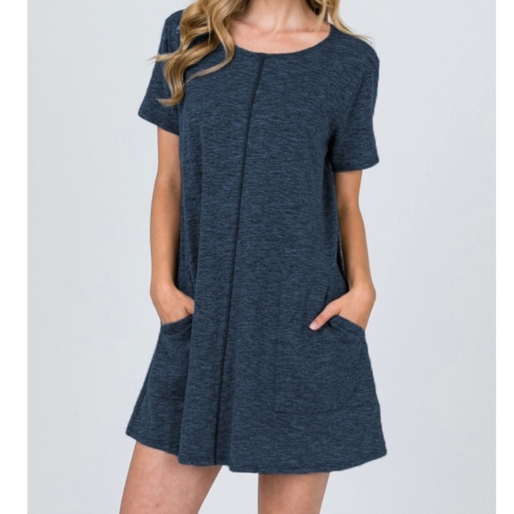 A T-shirt dress with pocket